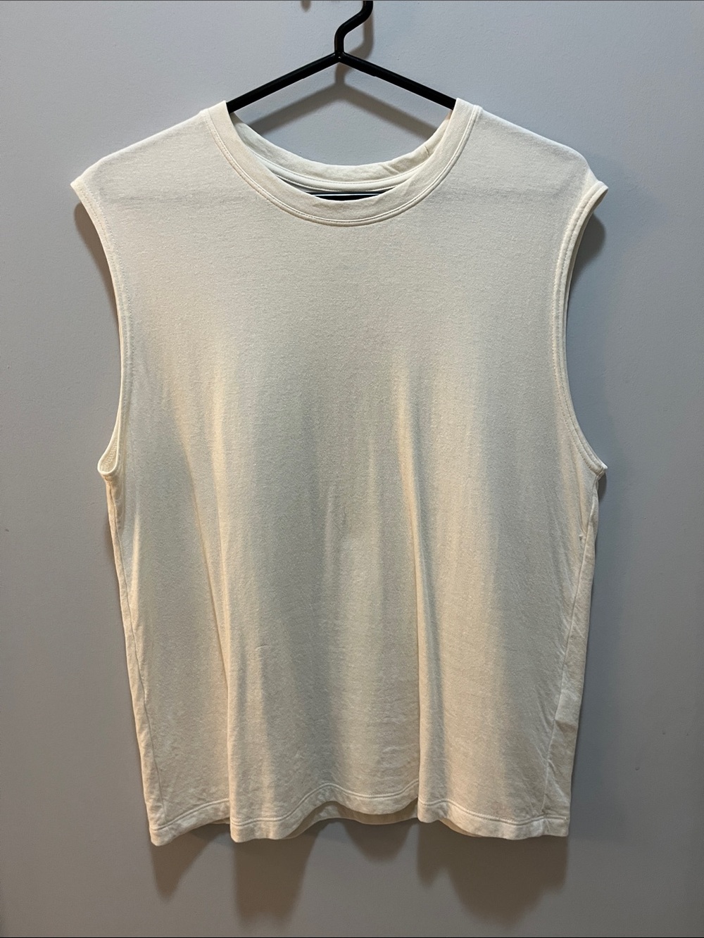 Faherty Cream Crewneck Tank